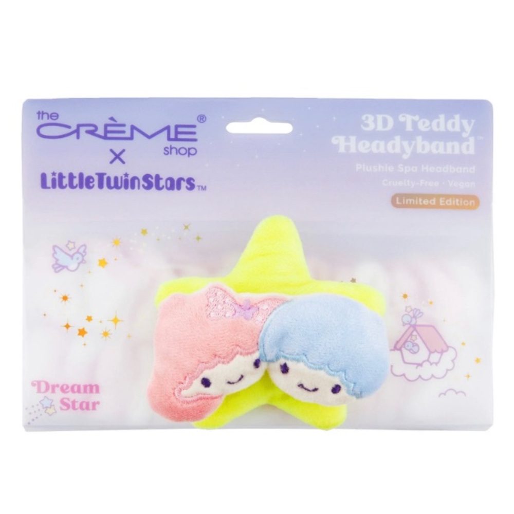 THE CRÈME SHOP x Little Twin Stars - Dream Star 3D Teddy Headyband 🆕 - Picture 1 of 7